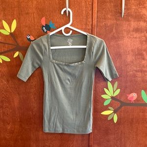 Square neck T shirt from J Crew